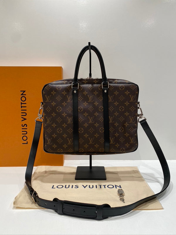 Louis Vuitton Monogram Porte-Documents/ Klassisk Arbejdstaske - (Nypris ca 17.600 kr)