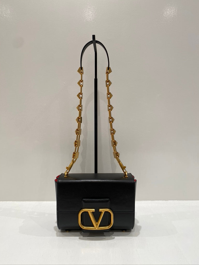 Valentino Garavani Stud Sign V LOGO Taske - (Nypris ca 18.700 kr/2.500 Euro - Kvittering medfølger!)