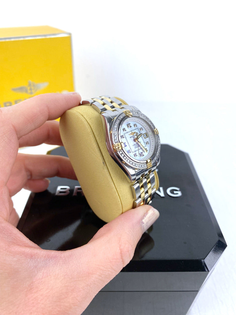 Breitling Cockpit Lady BC Ur - Model B71356 Bemærk Det Er Med Diamanter! - (Nypris ca 68.000 kr)
