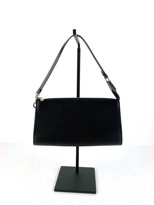 Louis Vuitton Epi Pochette - Sort Med Sølvhardware