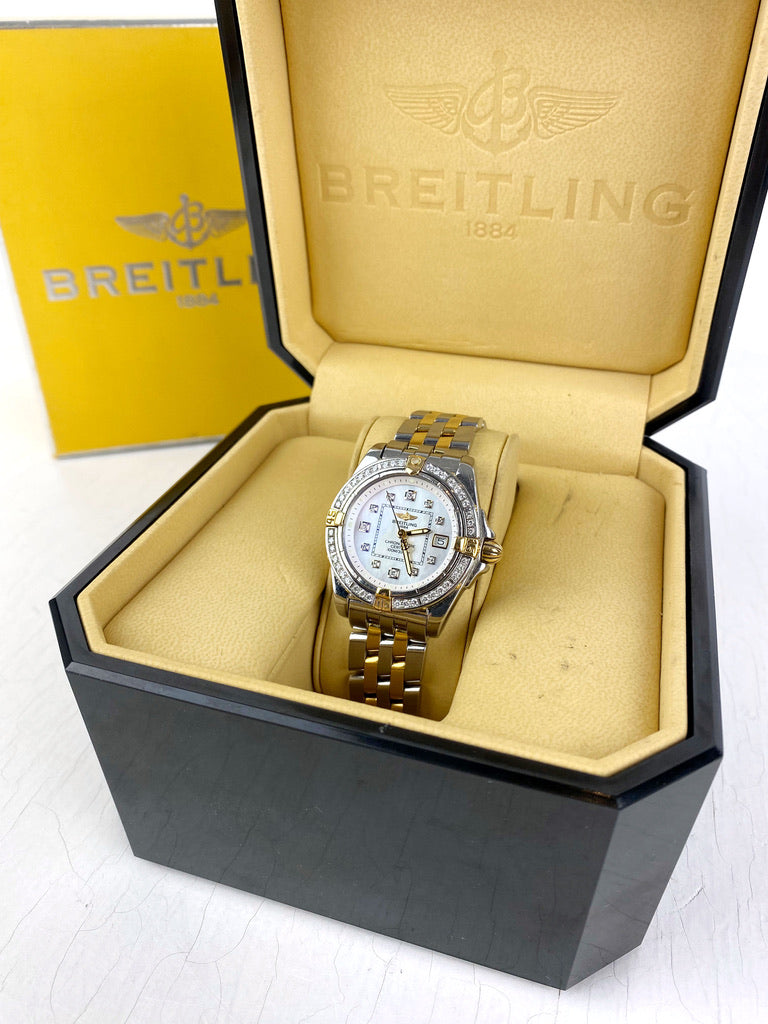 Breitling Cockpit Lady BC Ur - Model B71356 Bemærk Det Er Med Diamanter! - (Nypris ca 68.000 kr)