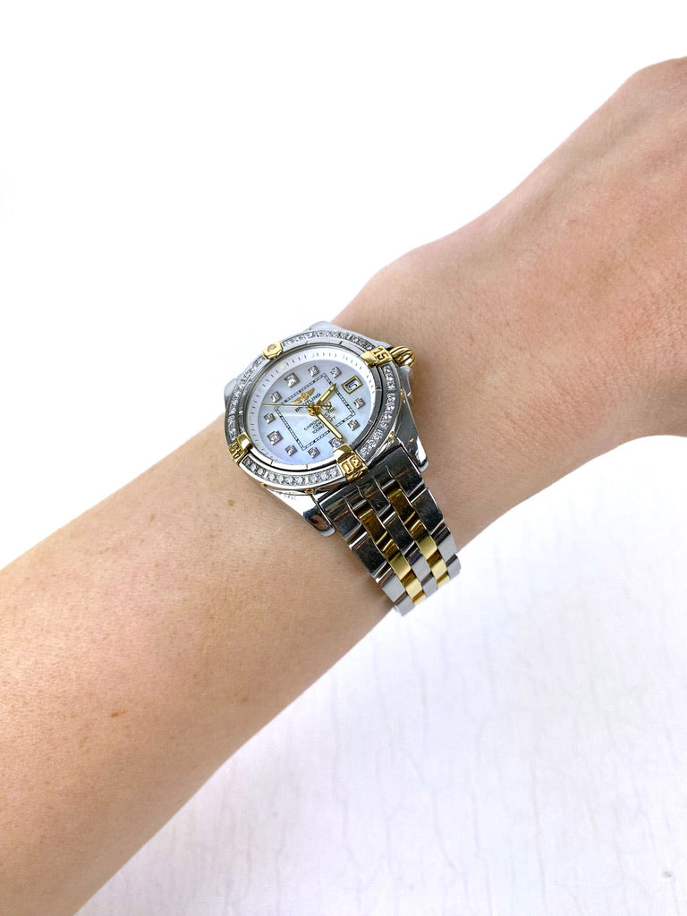 Breitling Cockpit Lady BC Ur - Model B71356 Bemærk Det Er Med Diamanter! - (Nypris ca 68.000 kr)