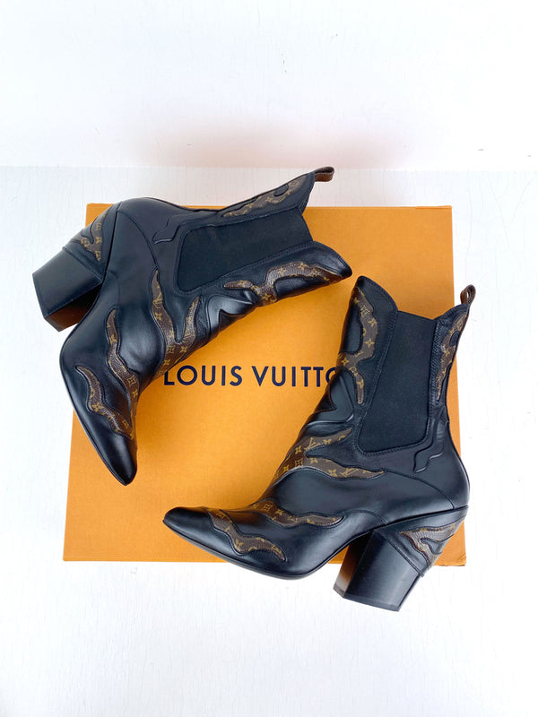 Louis Vuitton Fireball Boots - Str 39 - (Nypris 12.460 kr/1.780 Dollars)