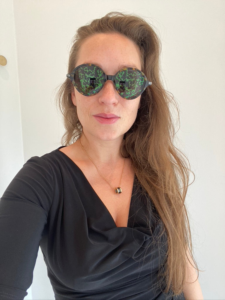 Dior Umbrage Green Mirror Leaf Solbriller