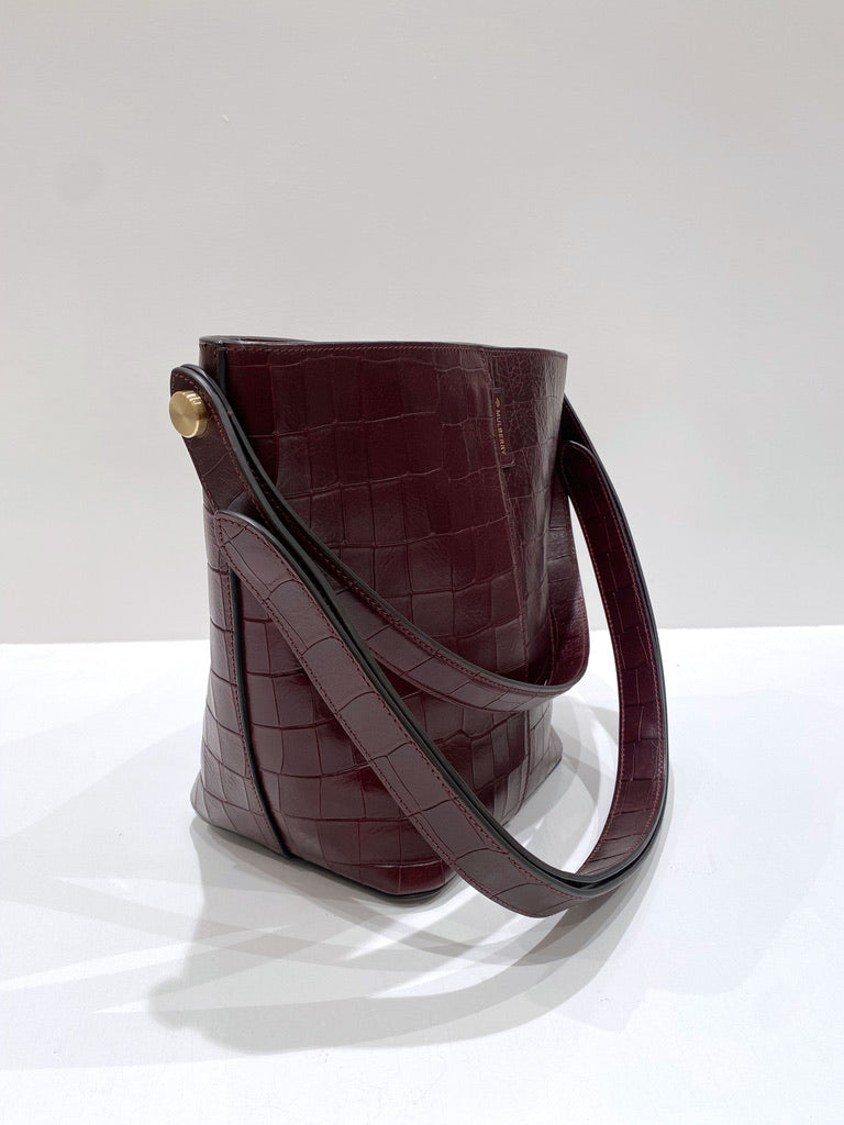 Mulberry Small Kite Tote Deep Oxblood