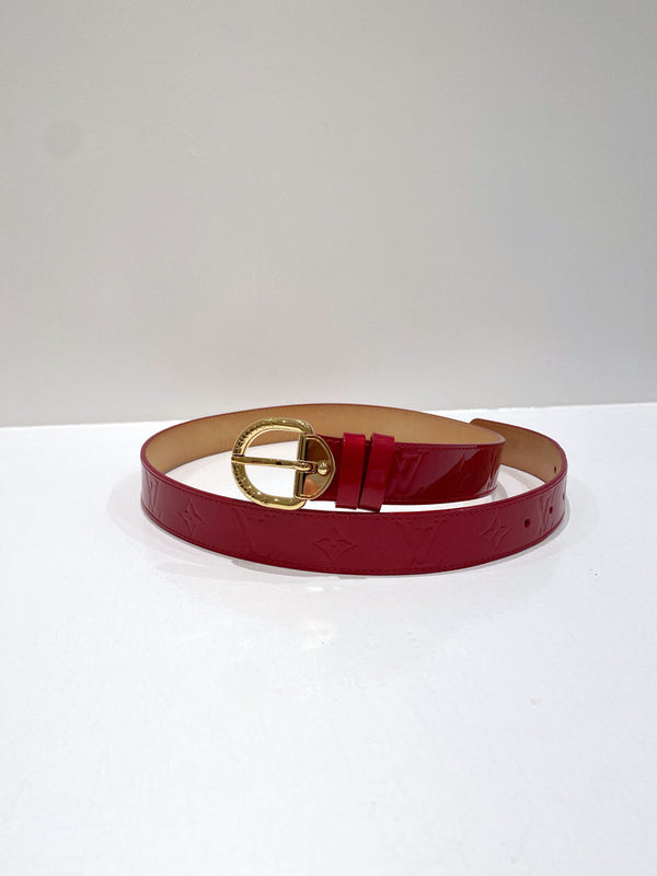 Louis Vuitton Monogram Vernis/Lak Bælte - Str 90