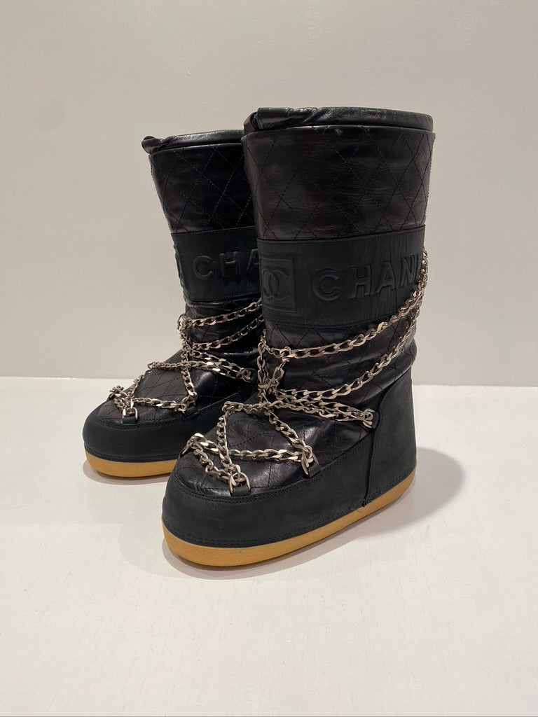 Chanel Moon Boots/Snow Boots - Str 35-37 - (Nypris ca 10-15.0000 kr for lignende støvler)
