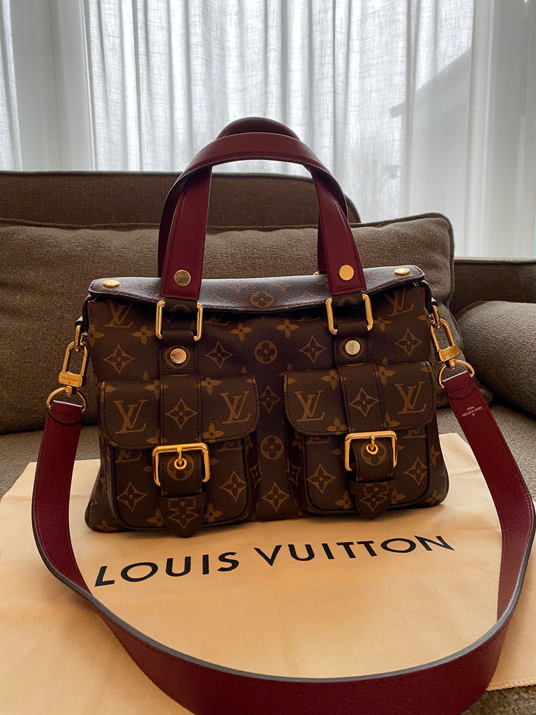Louis Vuitton Manhatten Mng Raisen Monogram Bag/Taske