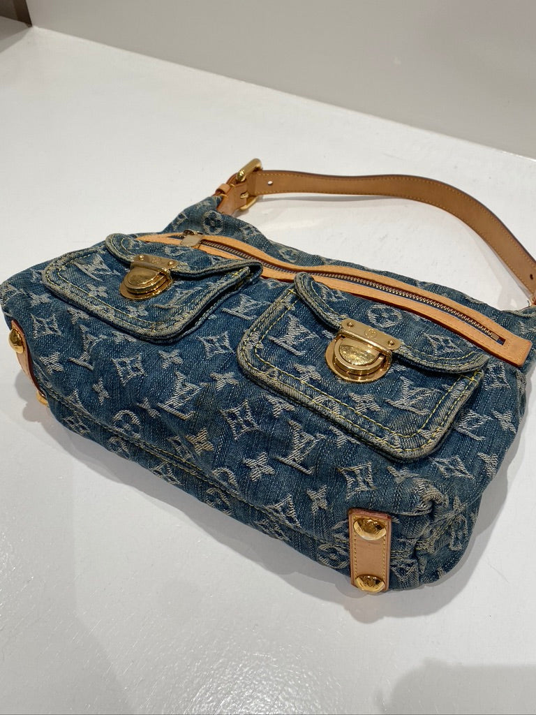 Louis Vuitton Monogram Denim Baggy PM Bag/Taske