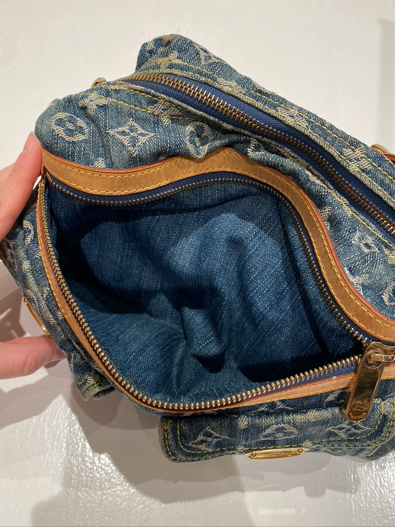 Louis Vuitton Monogram Denim Baggy PM Bag/Taske