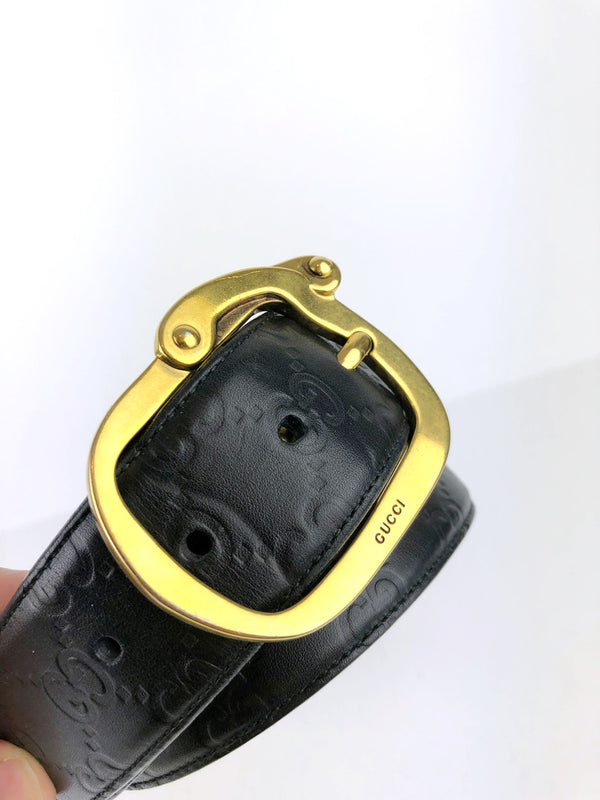 Gucci Sort Bælte - Str 90