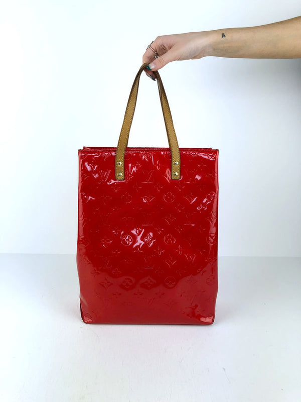 Louis Vuitton Rød Lak Taske