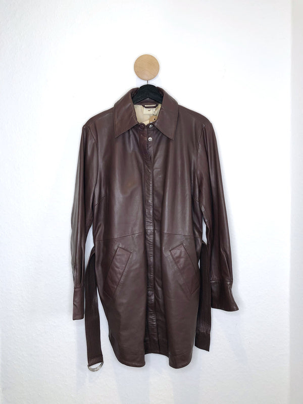 Heartmade Læderjakke Mørkebrun - Str. 42