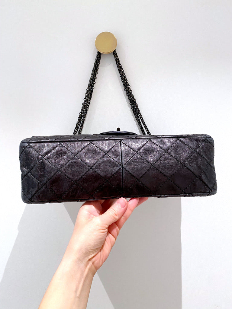 Maxi 2.55 Handbag - Farve Grå-sort