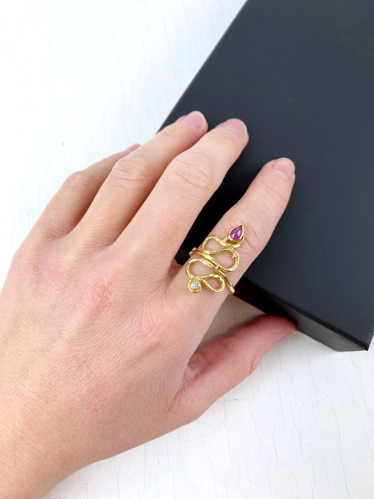 Josephine Bergsøe Ring - Str 59 - (Nypris ca 15.000 kr)