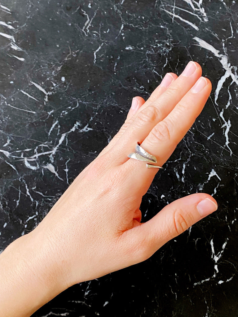 Leaves Ring Sølv - Passer Ca Str 59 (Nypris 2.050 kr)