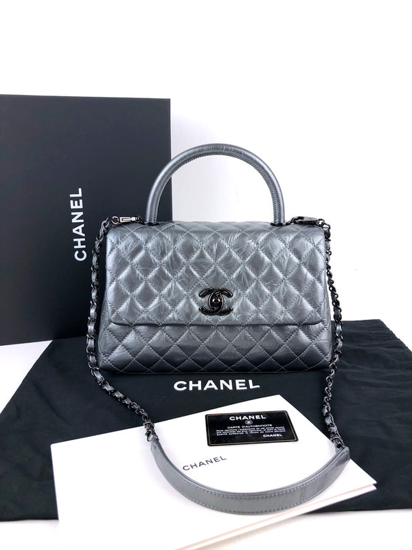Chanel Medium Flap Bag With Top Handle