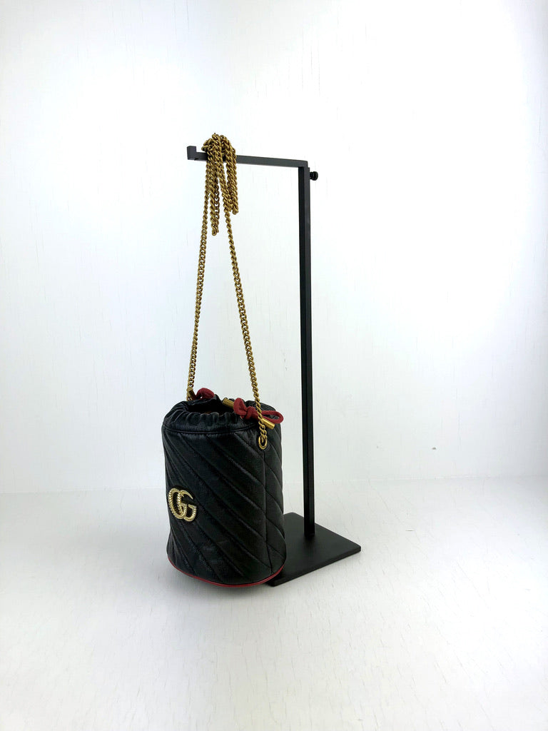 Gucci GG Marmont Mini Bucket - Sort
