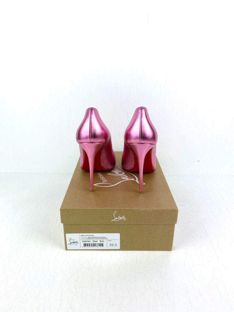 Christian Louboutin - Hot Chic 100 Patent Kid Laminato/Lining (Pink) - Str 39,5