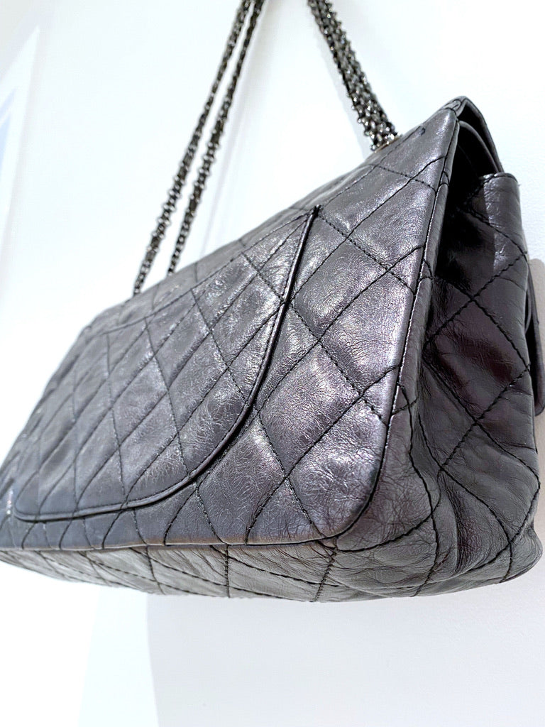 Maxi 2.55 Handbag - Farve Grå-sort