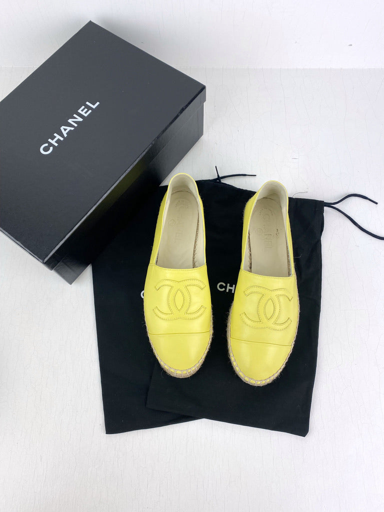 Chanel Espadrille - Str 38 - (Nypris Ca 6.700 Kr)