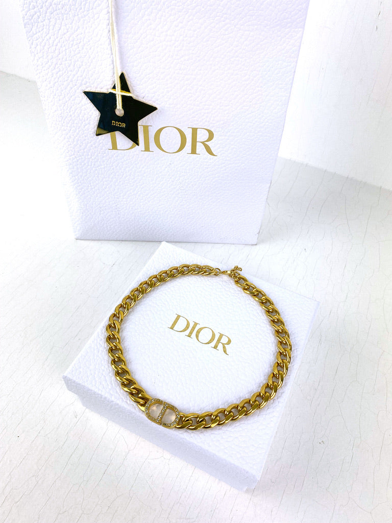 Dior Necklace/Halskæde - (Nypris ca 5.150 kr/690 Euro)