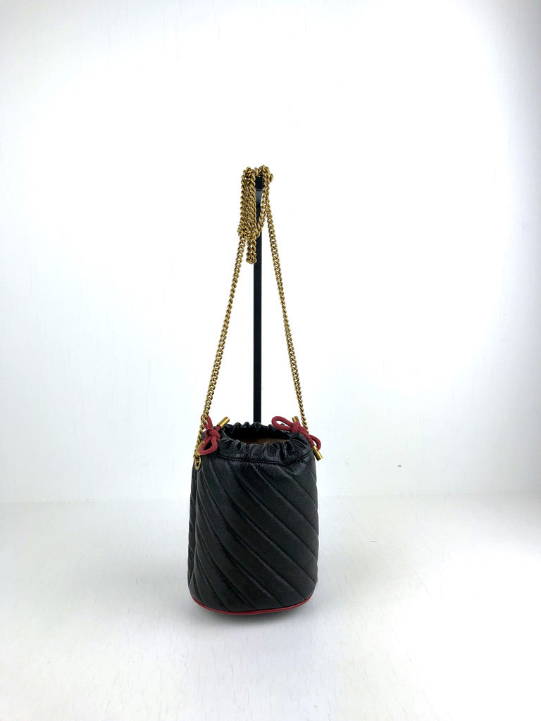 Gucci GG Marmont Mini Bucket - Sort