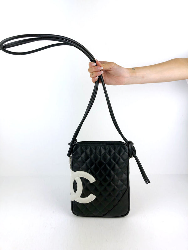 Chanel Quilted Cambon - Black Messenger Bag