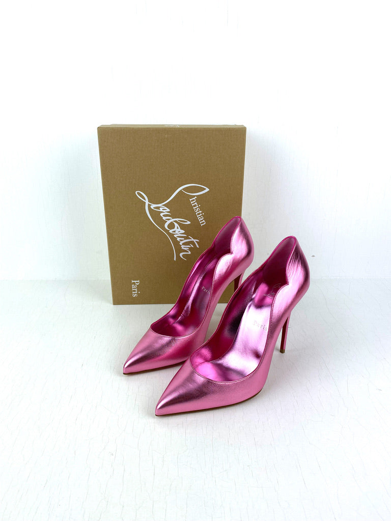 Christian Louboutin - Hot Chic 100 Patent Kid Laminato/Lining (Pink) - Str 39,5