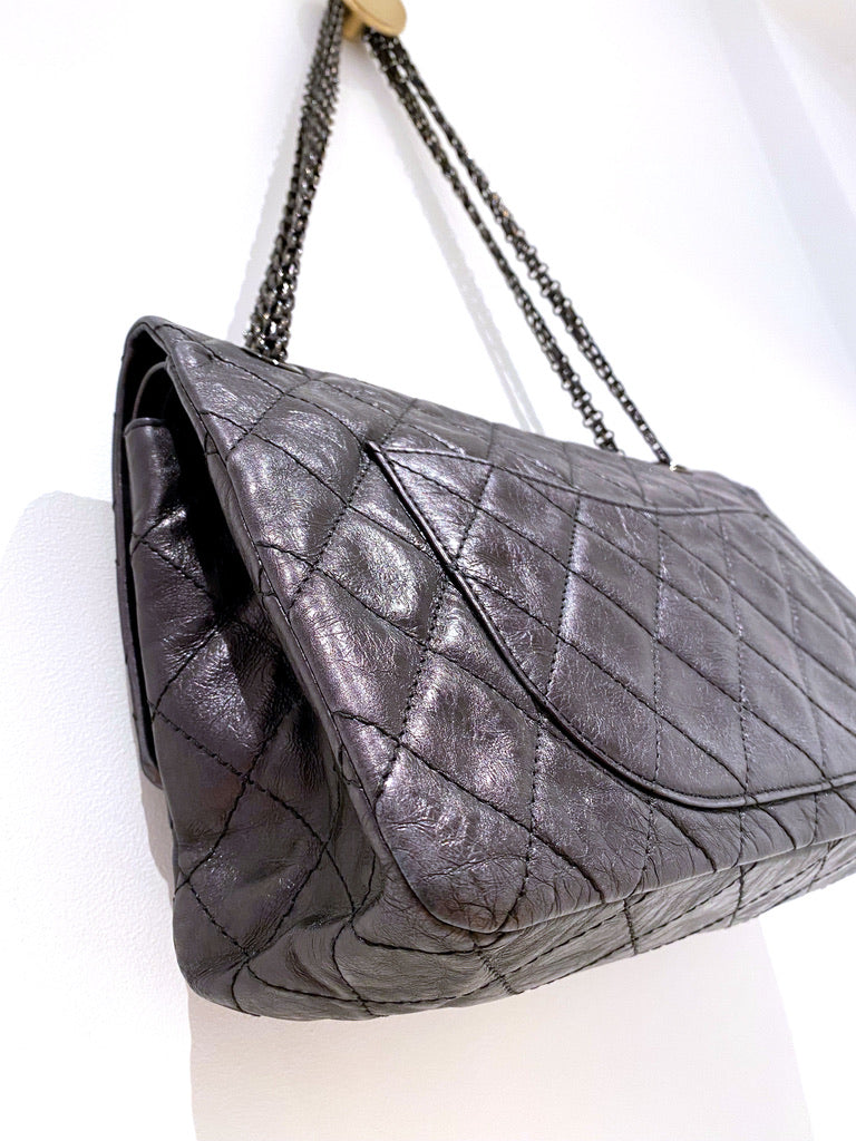 Maxi 2.55 Handbag - Farve Grå-sort