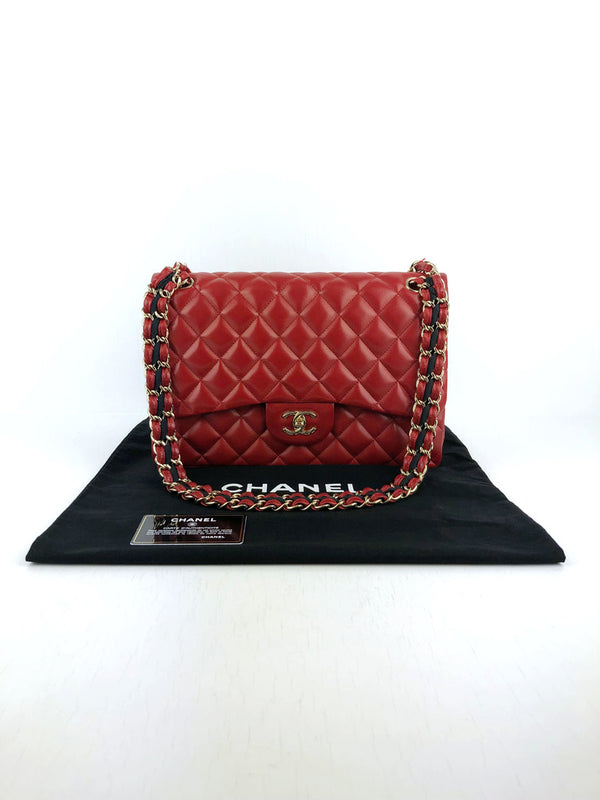 Chanel Large Flap Bag - Rød