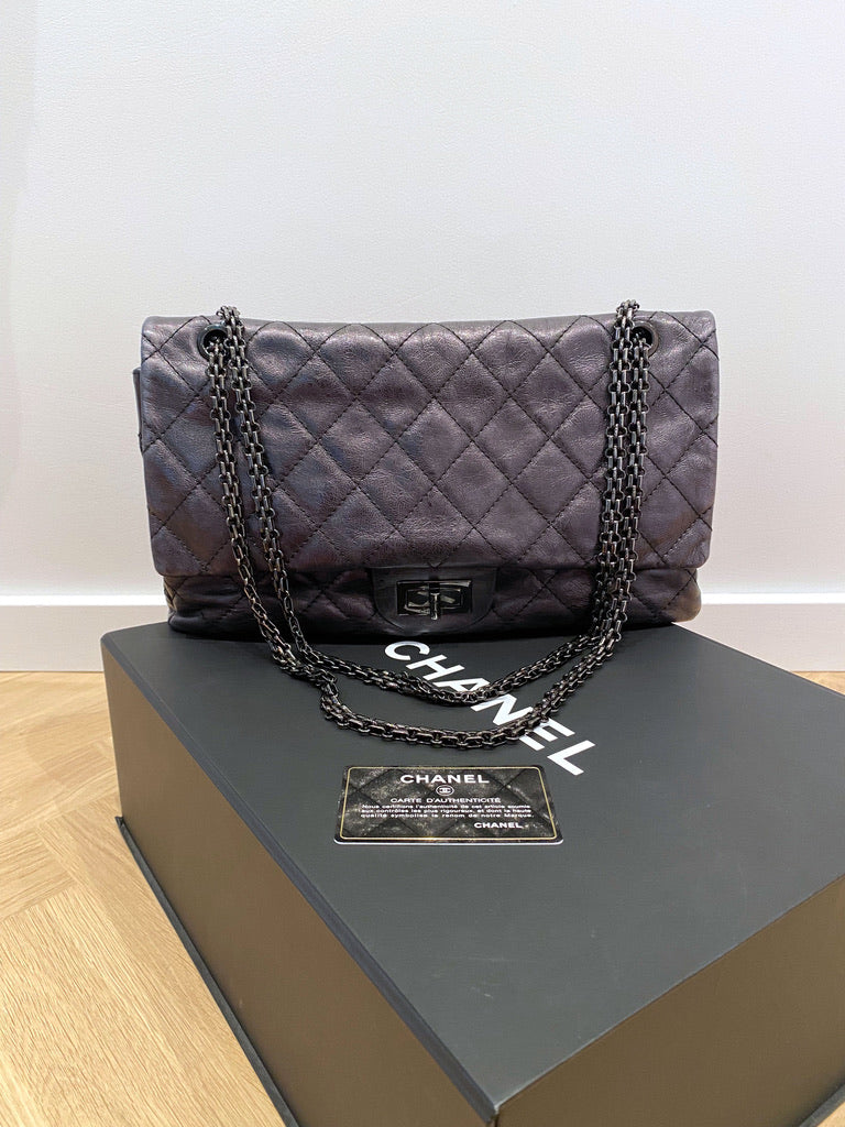 Maxi 2.55 Handbag - Farve Grå-sort