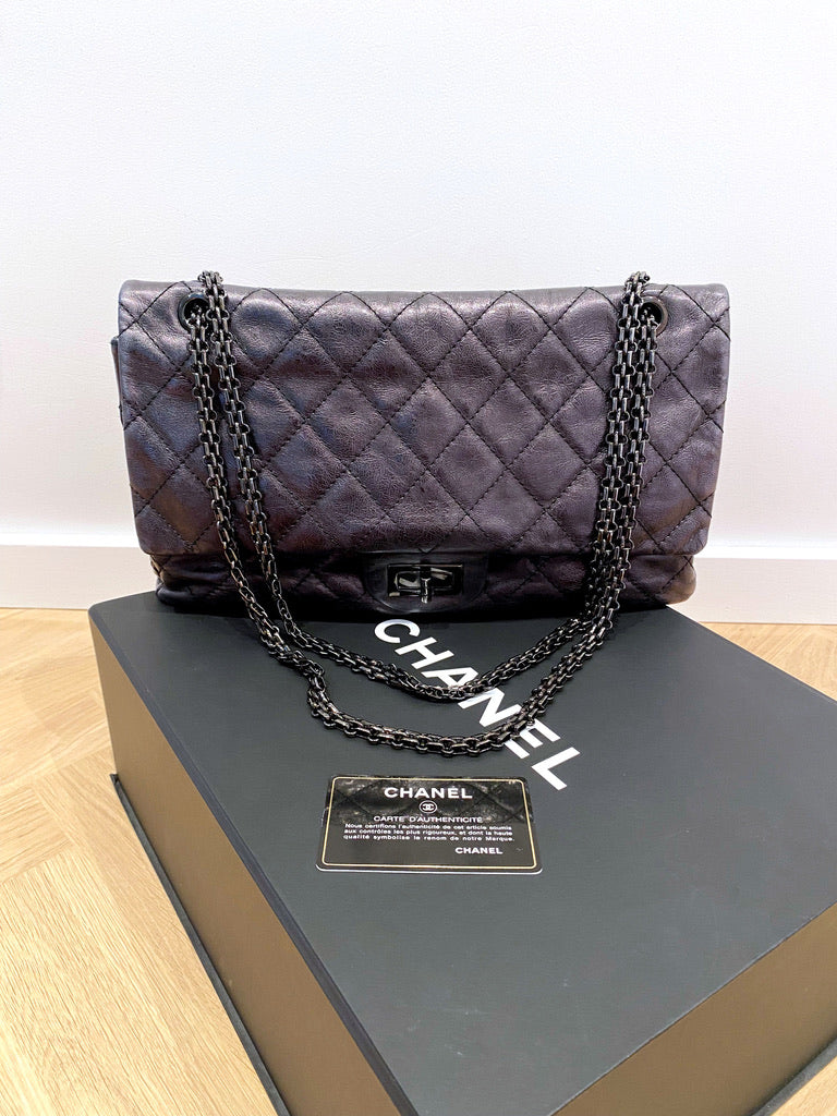 Maxi 2.55 Handbag - Farve Grå-sort