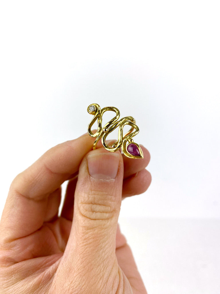 Josephine Bergsøe Ring - Str 59 - (Nypris ca 15.000 kr)