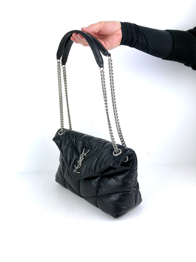 Saint Laurent Puffer Small Bag/Taske - Sort