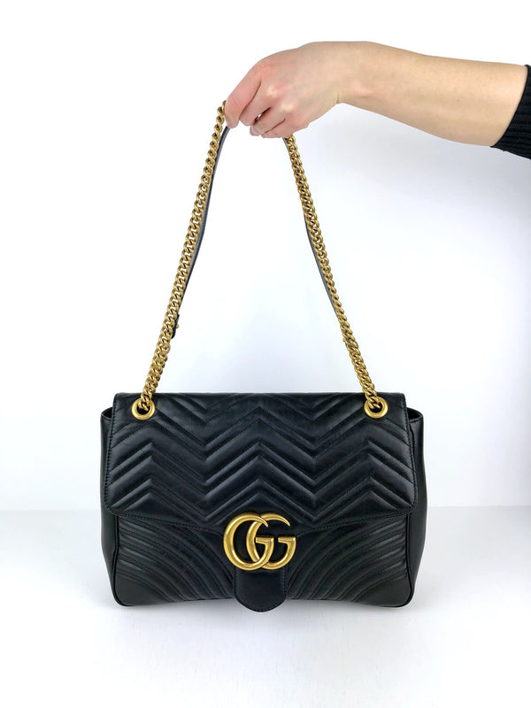 Gucci GG Matelassé Taske - Large