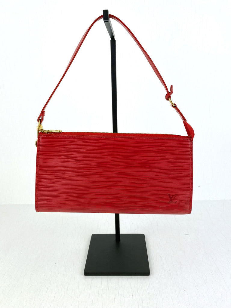 Louis Vuitton Epi Pochette Taske - Rød