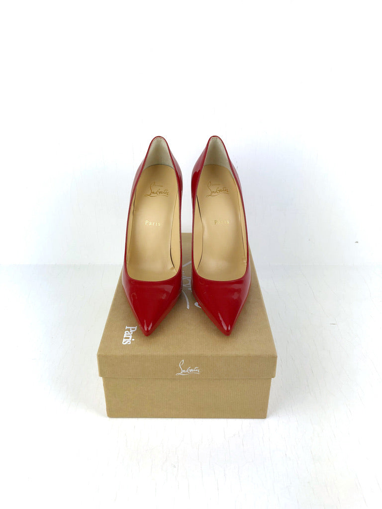 Christian Louboutin Kate 100 Stiletter - Str 39 (Rød)