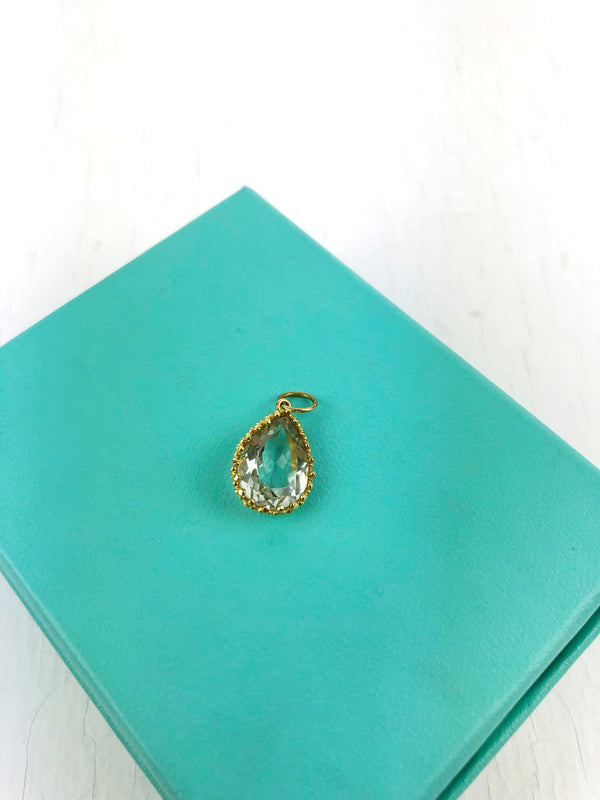 Carre - 18 Karat Guld Vedhæng Med Prasiolit