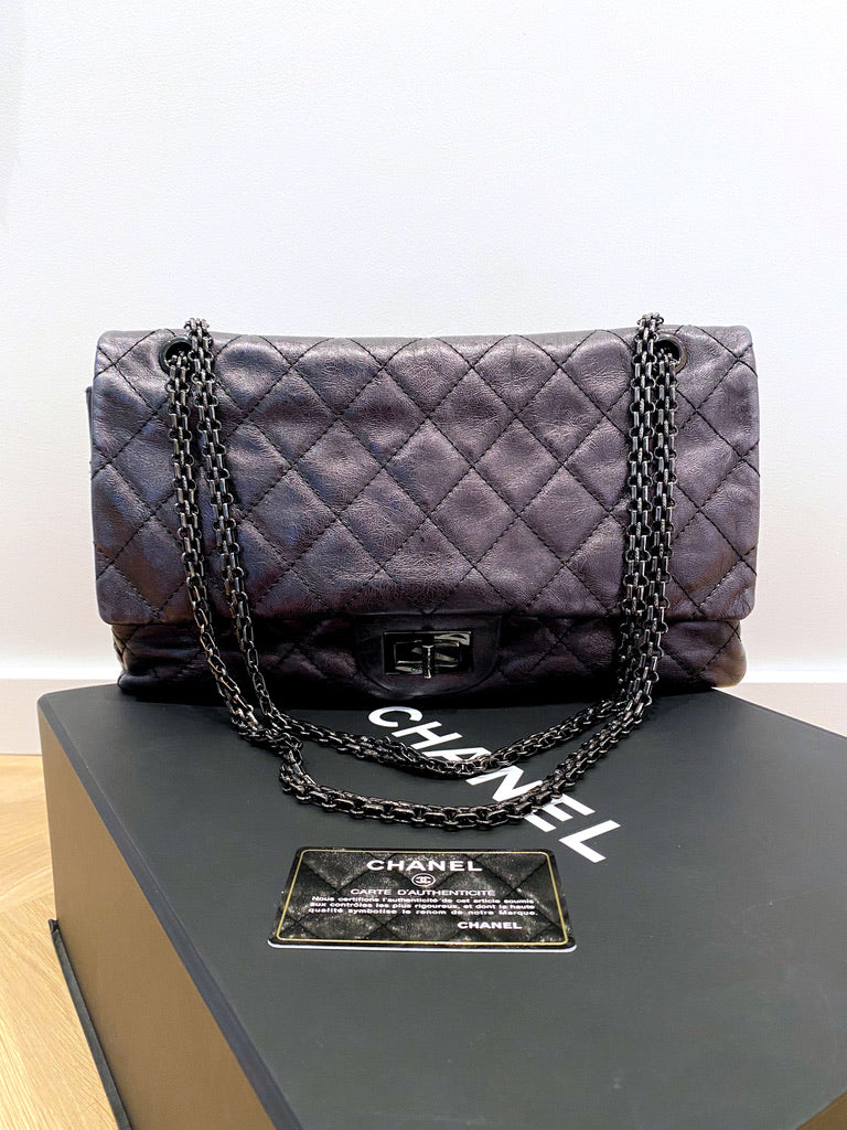 Maxi 2.55 Handbag - Farve Grå-sort
