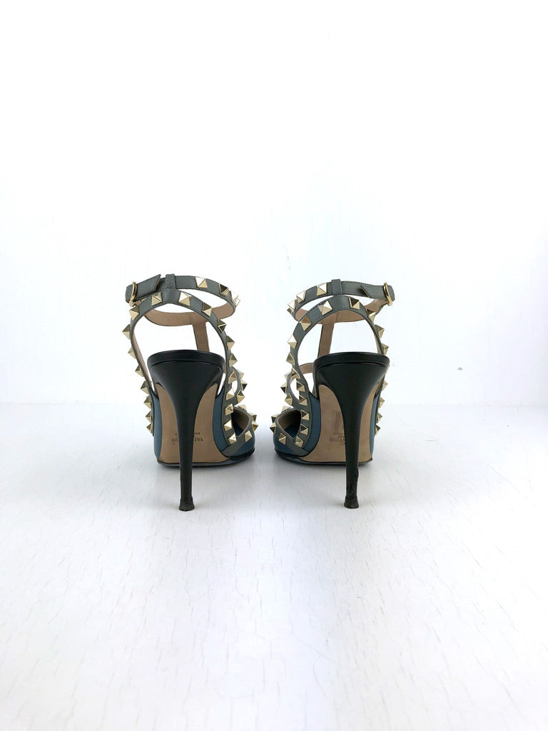 Valentino Rockstud Stiletter Blå - Str 40