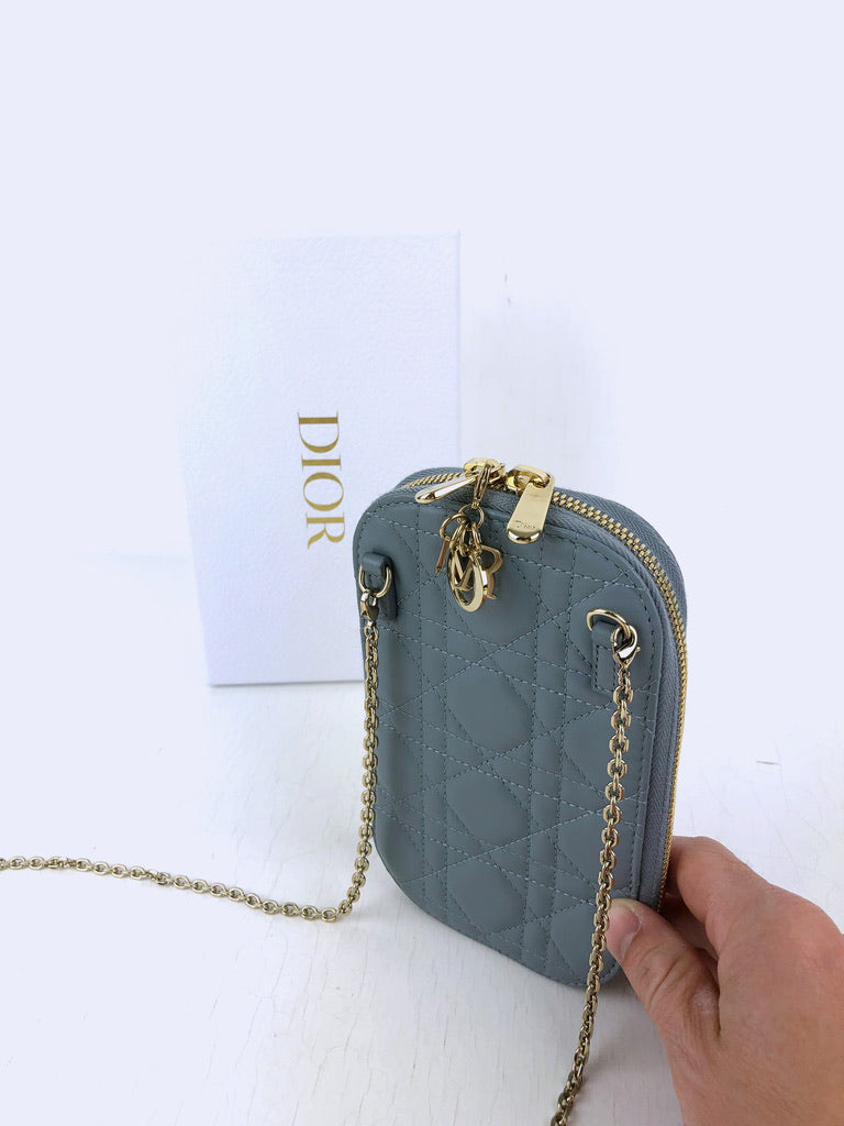 Dior Lille Taske/Lady Dior Phone Holder