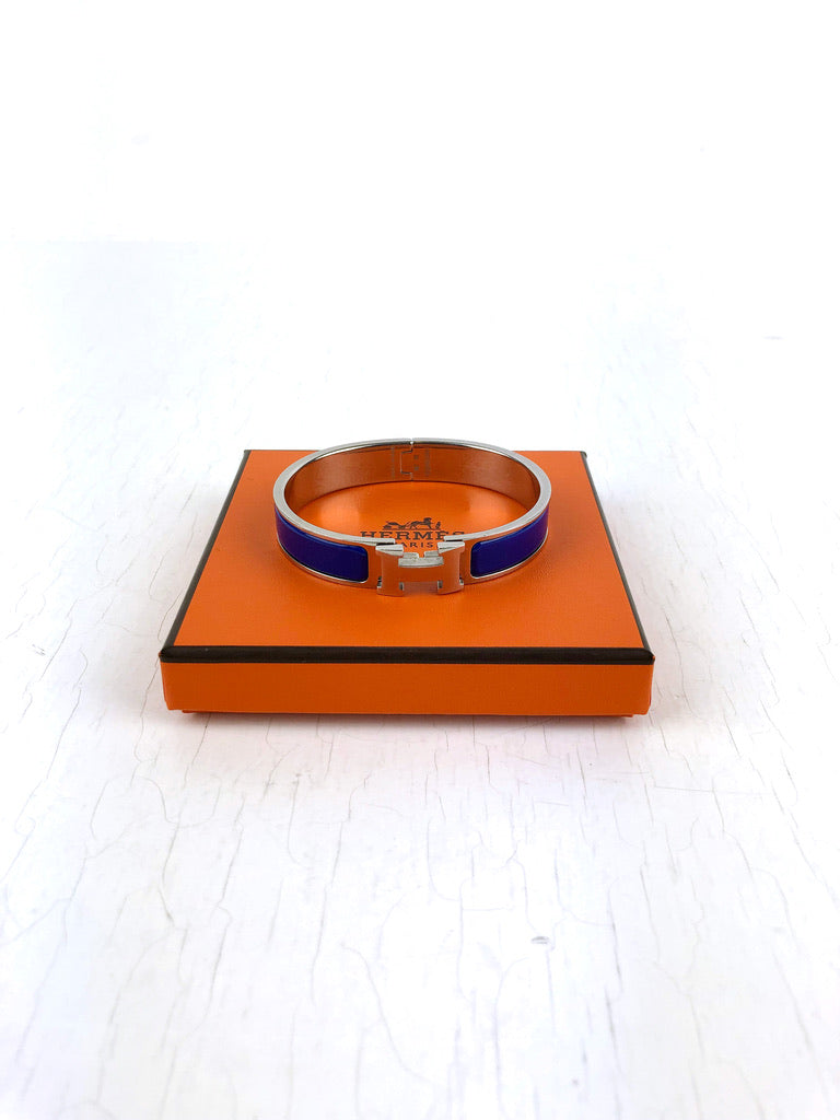 Hermes Armbånd - Blåt - Str Gm (18 cm)