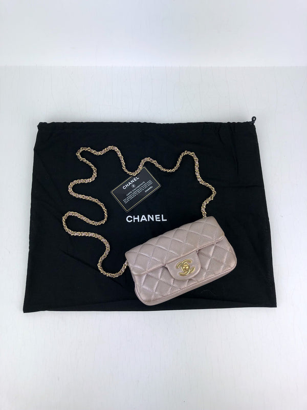 Chanel Mini Flap - Champagnefarvet