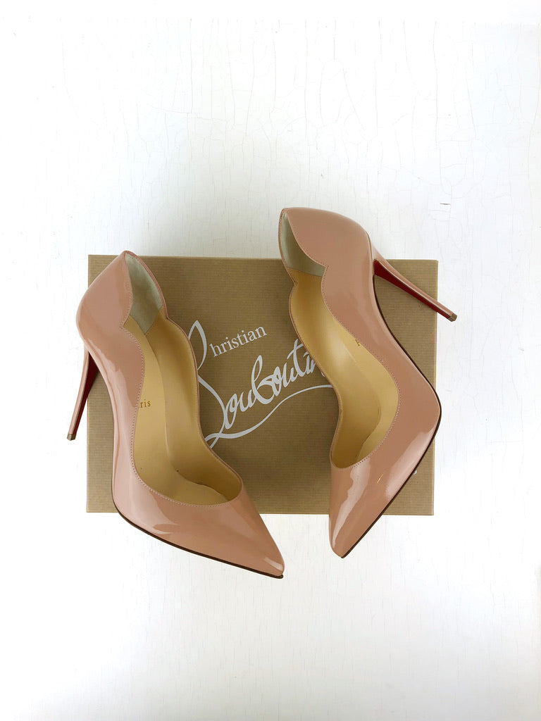 Christian Louboutin - Hot Chic 100 Patent Nude - Str 39,5