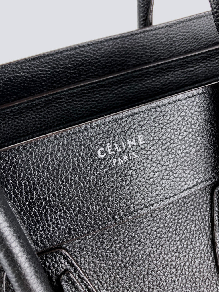 Celine Mini Luggage Handbag - Sort