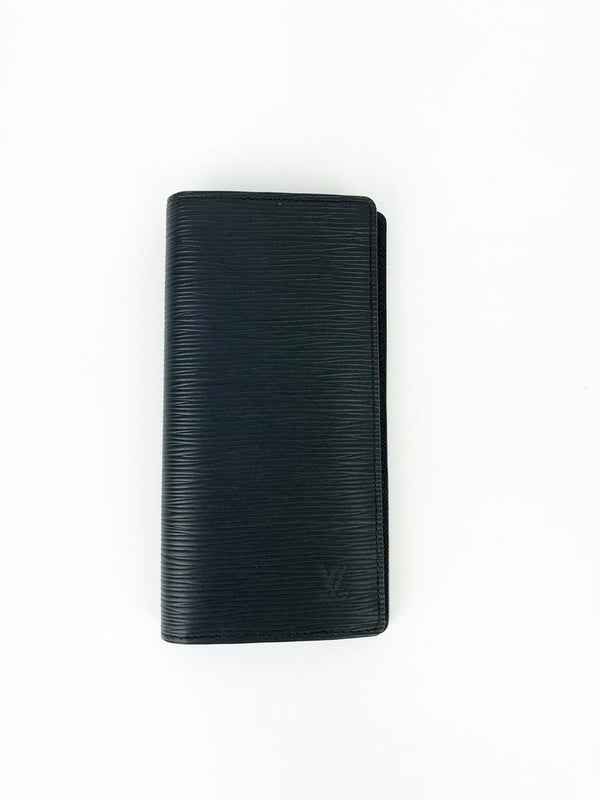 Louis Vuitton Brazza Epi Noir Wallet/ Pung