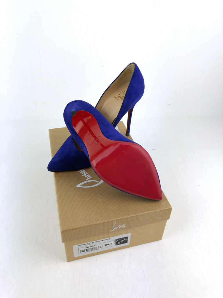 Christian Louboutin Stiletter - Str 39,5 - Blå