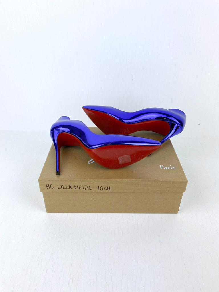 Christian Louboutin Stiletter - Hot Chic 100 Elektra  - Str 39,5