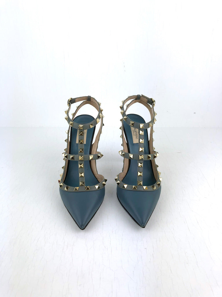 Valentino Rockstud Stiletter Blå - Str 40